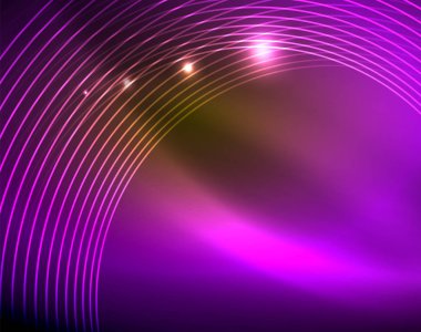 Parlak çevrelerin parlayan soyut arka plan