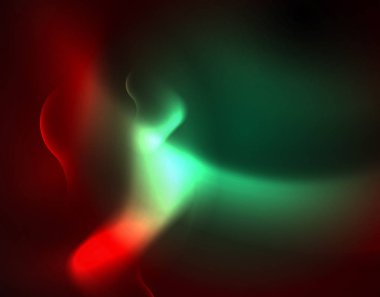 Parlak neon geometrik dalgalar şablonu