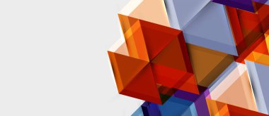 Parlak renk altıgen geometrik kompozisyon arka plan, iş sunumu şablonu