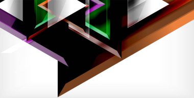 Parlak parlak üçgenler arka plan