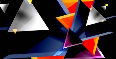 Dinamik üçgen kompozisyon soyut arka plan