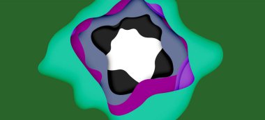 Soyut Web tasarımı için soyut dalgalar kesti. Renk geometrik deseni. Vektör soyut geometrik dinamik desen çerçevesi