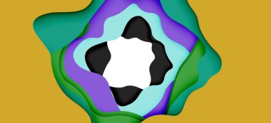 Soyut Web tasarımı için soyut dalgalar kesti. Renk geometrik deseni. Vektör soyut geometrik dinamik desen çerçevesi