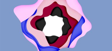 Soyut Web tasarımı için soyut dalgalar kesti. Renk geometrik deseni. Vektör soyut geometrik dinamik desen çerçevesi