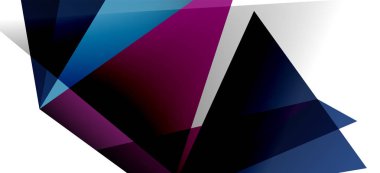 Vintage soyut üçgen mozaik kompozisyon VECTON beyaz arka plan ile şablon. Basit tasarım arka plan. Modern düz tasarım. Güzel vektör deseni.