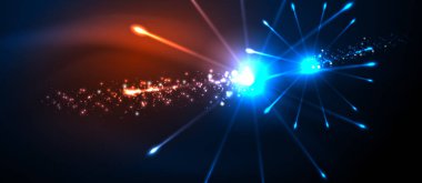 Kutlama tasarım için Fireworks karanlık gece arka plan. Mavi soyut arka plan. Doğum günü partisi. Şenlikli sanat geçmişi. Uzay arka planı. Gece partisi. Noel arifesi.