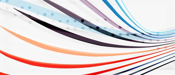 Trendy kleur strepen lijnen Wave, geweldig ontwerp voor alle doeleinden. Vector lijnpatroon. Vector geometrische achtergrond — Stockvector