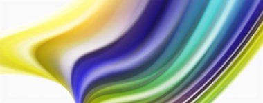 Beyaz renkli Poste modern techno Fluid renk akışı. Tasarım için sanat