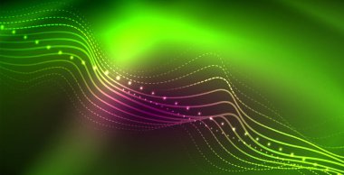 Neon çizgiler parlak parlayan arka plan