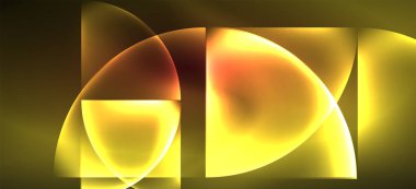 Dinamik çizgiler ve şekiller, cam neon parlayan etkisi. Modern Neon parlaklık geometrik şekiller, herhangi bir amaçla büyük tasarım