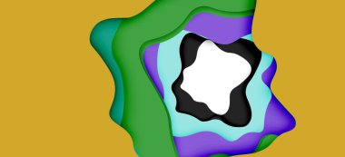 Soyut Web tasarımı için soyut dalgalar kesti. Renk geometrik deseni. Vektör soyut geometrik dinamik desen çerçevesi