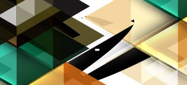 Soyut üçgen desen, renkli zemin. Sunum şablonu. Modern dokulu şekil. Trendy modern tarzı