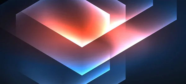 Fluo couleur brillante lignes de fond. Modèle Web coloré abstrait Concept de technologie moderne géométrique . — Image vectorielle