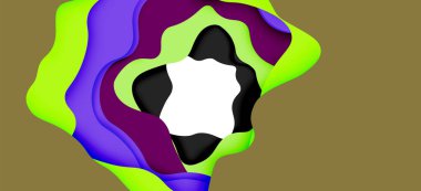 Soyut Web tasarımı için soyut dalgalar kesti. Renk geometrik deseni. Vektör soyut geometrik dinamik desen çerçevesi