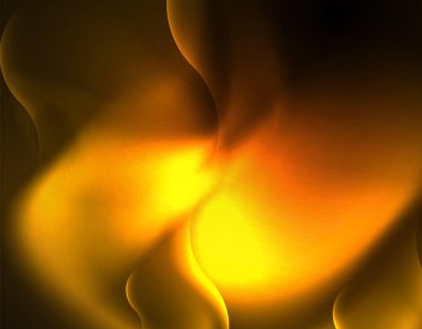 Parlak neon geometrik dalgalar şablonu