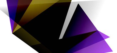 Vintage soyut üçgen mozaik kompozisyon VECTON beyaz arka plan ile şablon. Basit tasarım arka plan. Modern düz tasarım. Güzel vektör deseni.