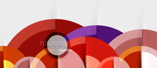 Design geometrico sfondo astratto - cerchi — Vettoriale Stock
