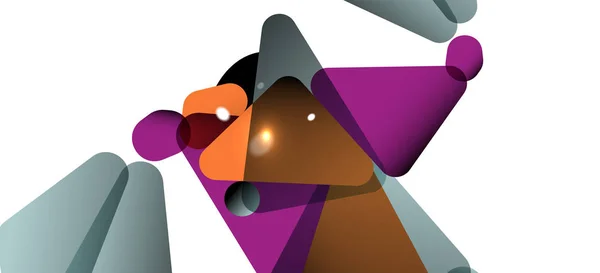 Τρίγωνο γεωμετρικό φόντο σε μοντέρνο στυλ στο φως φόντο. Ρετρό απεικόνιση διανυσματικών φορέων. Πολύχρωμο φωτεινό. Μοντέρνα μοντέρνο στυλ. Απεικόνιση διανυσματικών επιχειρήσεων. — Διανυσματικό Αρχείο