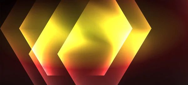 Neon glänsande färg linjer bakgrund. Abstrakt färgglada webbmall geometrisk modern teknik Concept. — Stock vektor
