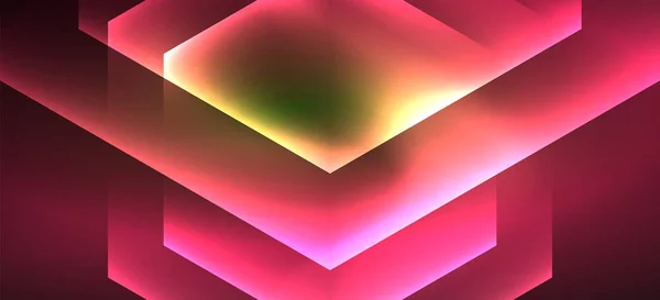 Luz holográfica del color del neón brillante de la vendimia, gran diseño para cualquier propósito. Fondo de movimiento mágico abstracto. Concepto de cine vintage. Contexto tecnológico . — Archivo Imágenes Vectoriales