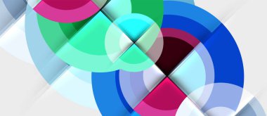 Geometrik tasarım arka plan - daireler