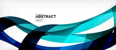 Doğrusal dalga Web şablonu. Vektör illüstrasyon parlak tasarım. Dekoratif baskı. Dekoratif zemin vektörü. Vektör iş illüstrasyon