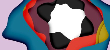 Soyut Web tasarımı için soyut dalgalar kesti. Renk geometrik deseni. Vektör soyut geometrik dinamik desen çerçevesi