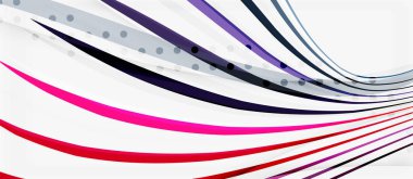 Trendy renk çizgili çizgiler dalga, herhangi bir amaç için büyük tasarım. Vektör çizgi deseni. Vektör geometrik arka plan