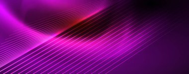 Çizgiler, soyut duvar kağıdı, parlak hareket, sihirli uzay ışığı ile parlak renkli neon ışık. Techno soyut arka plan