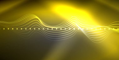 Neon çizgiler parlak parlayan arka plan