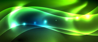 Neon parlayan çizgiler, sihirli enerji uzay ışığı konsepti, soyut arka plan duvar kağıdı tasarımı