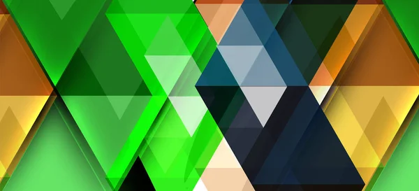 Абстрактный концепт треугольного графического элемента. Технологический фон. Баннер, шаблон плаката — стоковый вектор