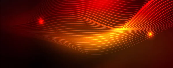 Líneas de neón brillante techno magia futurista fondo, concepto de luz espacio de energía mágica, fondo abstracto fondo de pantalla de diseño — Archivo Imágenes Vectoriales