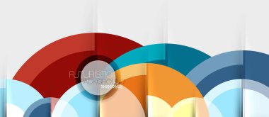 Geometrik tasarım arka plan - daireler