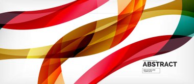 Doğrusal dalga Web şablonu. Vektör illüstrasyon parlak tasarım. Dekoratif baskı. Dekoratif zemin vektörü. Vektör iş illüstrasyon