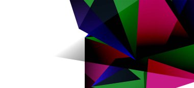 Işık arka planda trendy tarzında üçgen geometrik arka plan. Retro vektör illüstrasyon. Renkli parlak. Trendy modern tarzı. Vektör iş illüstrasyon.