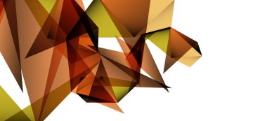 Vintage soyut üçgen mozaik kompozisyon VECTON beyaz arka plan ile şablon. Basit tasarım arka plan. Modern düz tasarım. Güzel vektör deseni.