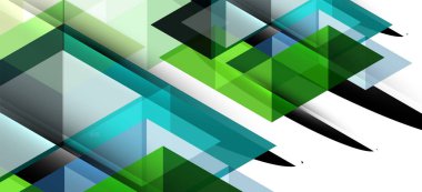 Soyut kavramı üçgen grafik elemanı. Teknoloji arka planı. Afiş, poster şablonu