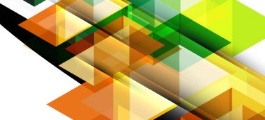 Soyut üçgen desen, renkli zemin. Sunum şablonu. Modern dokulu şekil. Trendy modern tarzı