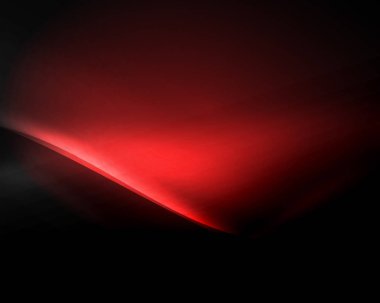 Parlak neon ışık hareket dalgaları ile karanlık alan. Soyut konsept grafik elemanı. Vektör Neon arka plan. Teknoloji arka planı