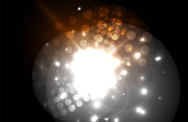 Parlayan Neon ışık. Tatil dekorasyonu.