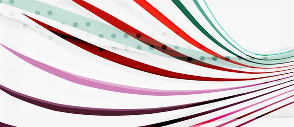 Les lignes de rayures de couleur tendance ondulent, un grand design pour tous les usages. Modèle de ligne vectorielle. Fond géométrique vectoriel — Image vectorielle