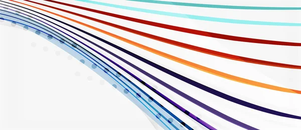 Les lignes de rayures de couleur tendance ondulent, un grand design pour tous les usages. Modèle de ligne vectorielle. Fond géométrique vectoriel — Image vectorielle