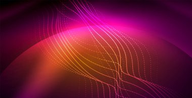 Neon çizgiler parlak parlayan arka plan