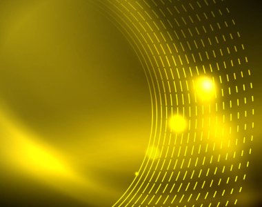 Parlak çevrelerin parlayan soyut arka plan