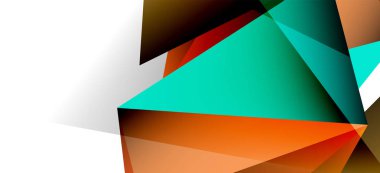 Işık arka planda trendy tarzında üçgen geometrik arka plan. Retro vektör illüstrasyon. Renkli parlak. Trendy modern tarzı. Vektör iş illüstrasyon.