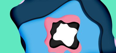 Soyut Web tasarımı için soyut dalgalar kesti. Renk geometrik deseni. Vektör soyut geometrik dinamik desen çerçevesi