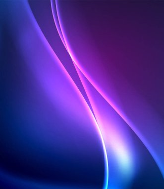 Neon mavi elektrik dalgası soyut arka plan. Soyut teknoloji arka planı. Siyah arka plan. Soyut sihirli ışık hareket arka plan.