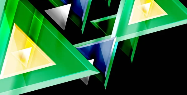 3d vetor triangular design de fundo abstrato mínimo, design geométrico cartaz abstrato — Vetor de Stock