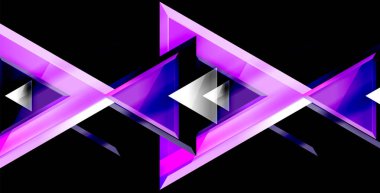 Dinamik üçgen kompozisyon soyut arka plan